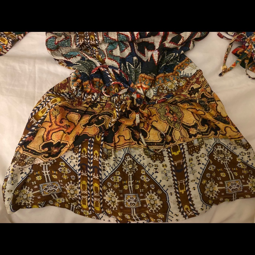 Bohemian dress or long shirt.